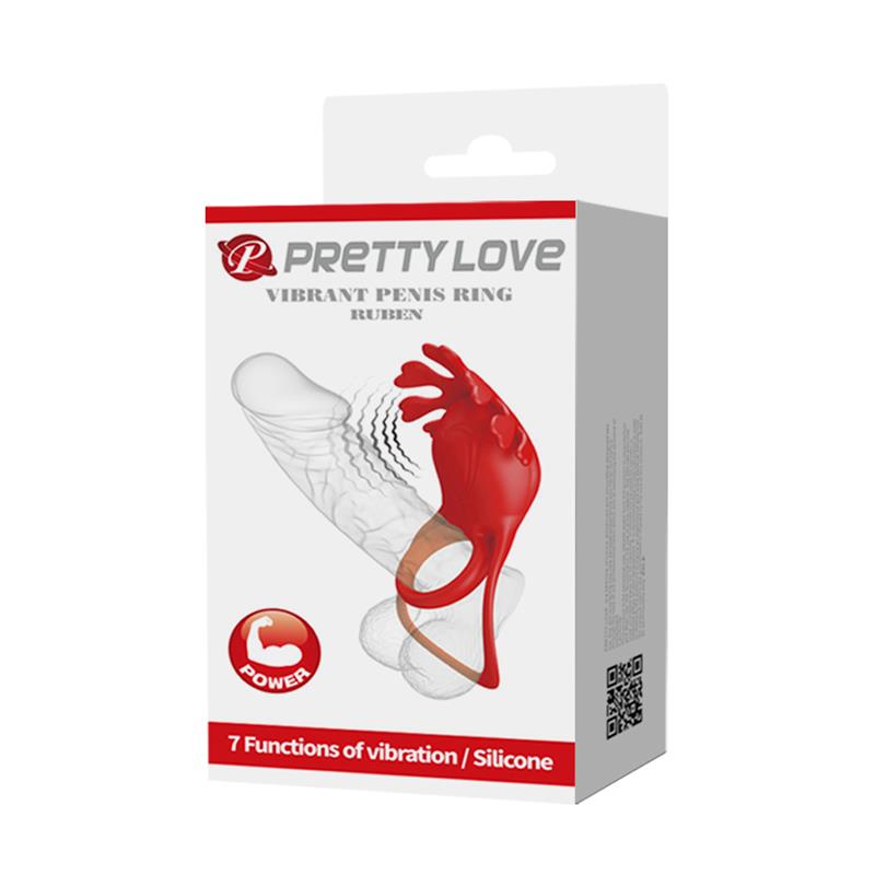 Anillo Vibrador Rojo Pretty Love Ruben