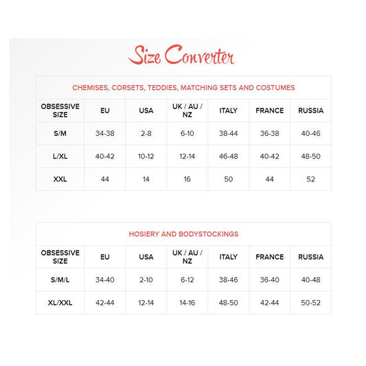 Lencería Obsessive Bodystocking Negro