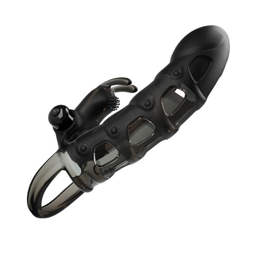 Funda para el Pene Pretty Love con Vibración y Estimulador de Clítoris