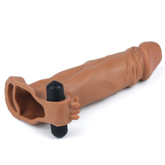 Funda para el Pene Lovetoy Realista 18.5 cm con Bala Vibradora