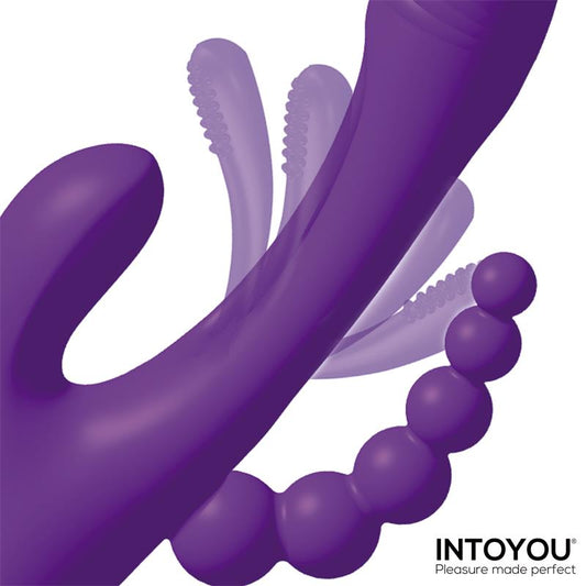 Vibrador para Punto G y Clítoris INTOYOU con Lengua y Cadena Anal