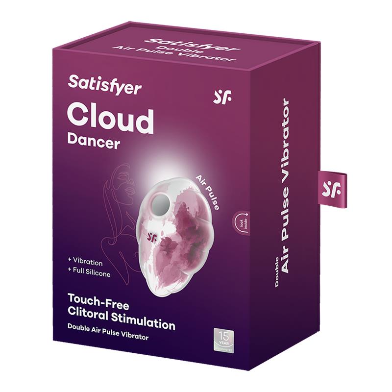 Satisfyer Cloud Dancer Succionador y Vibrador Red Print