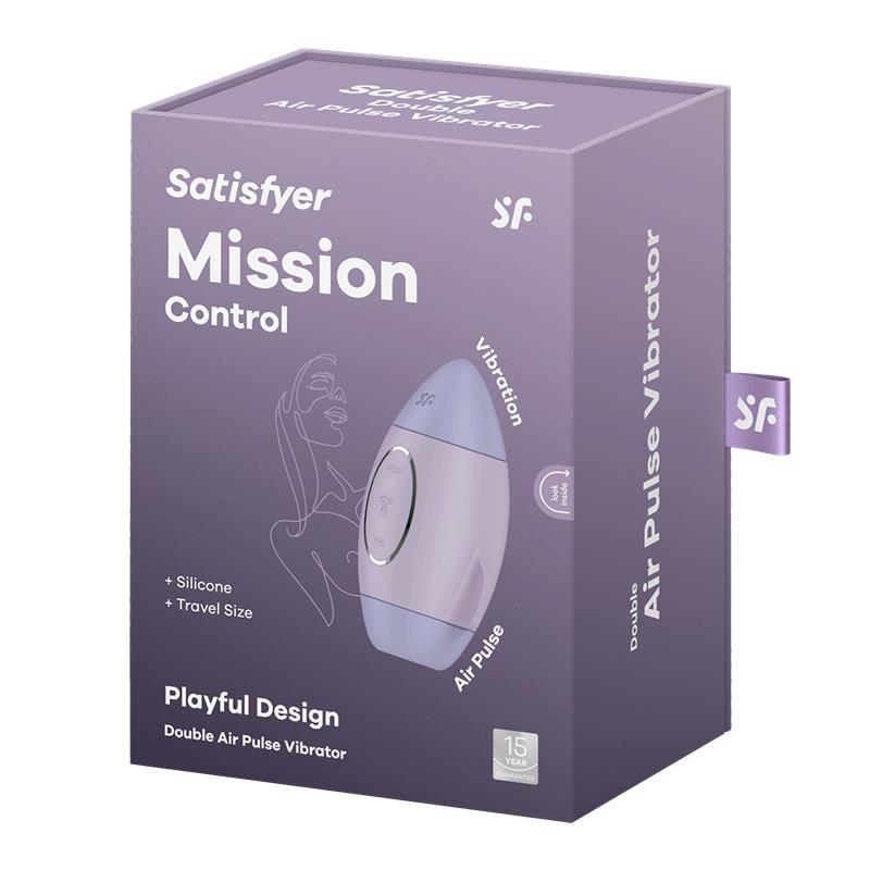 Satisfyer Mission Control Succionador y Vibrador Violeta