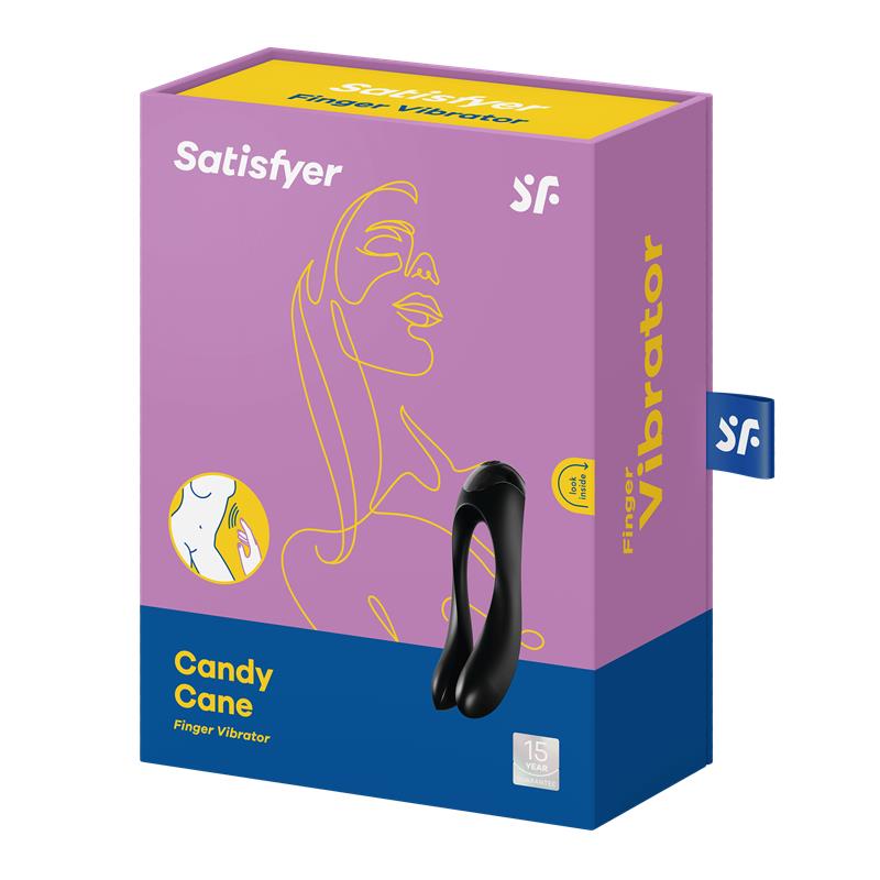 Satisfyer Candy Cane Estimulador de Clítoris USB Negro
