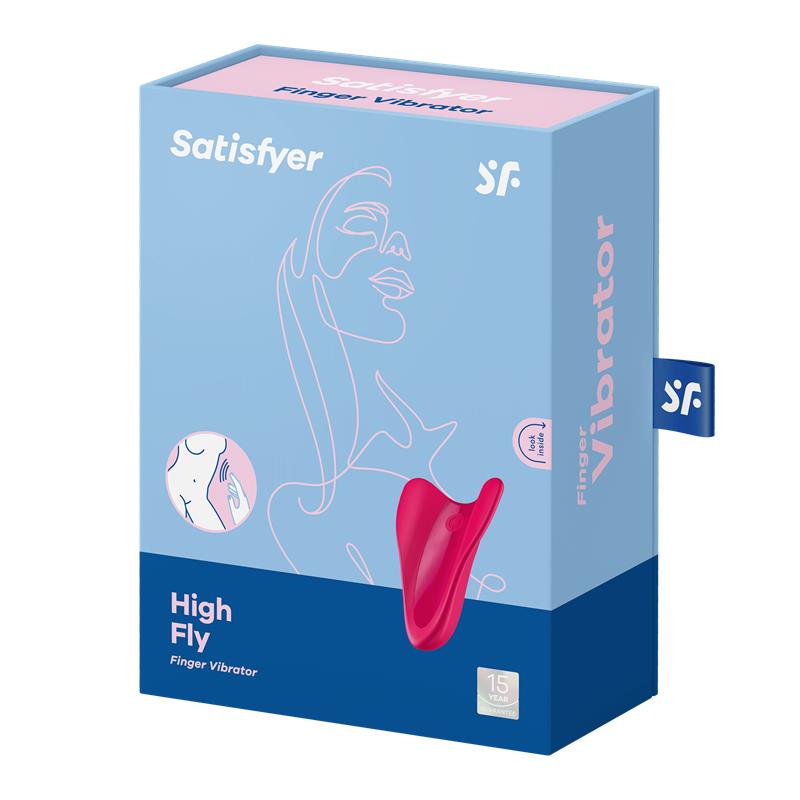 Satisfyer High Fly Estimulador de Clítoris Rojo con Vibración