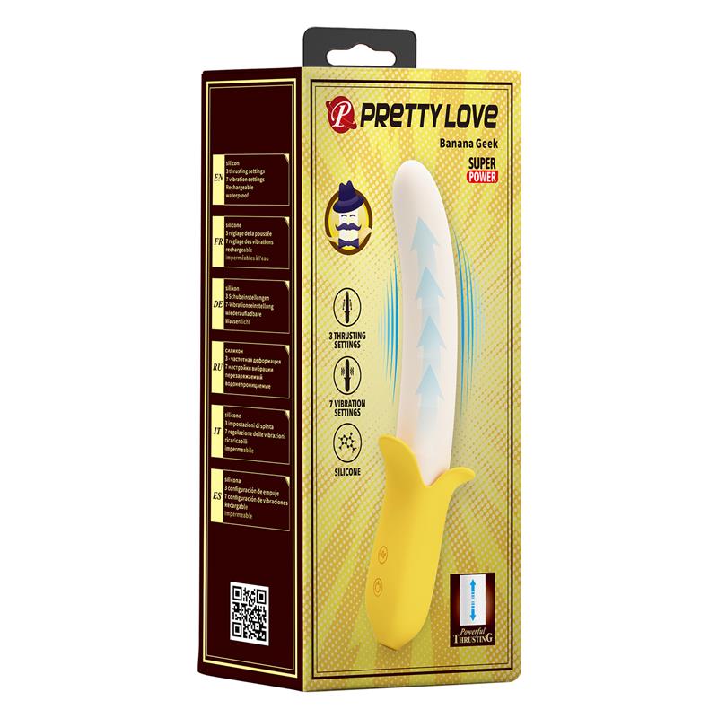 Vibrador para Punto G Pretty Love Banana Geek USB