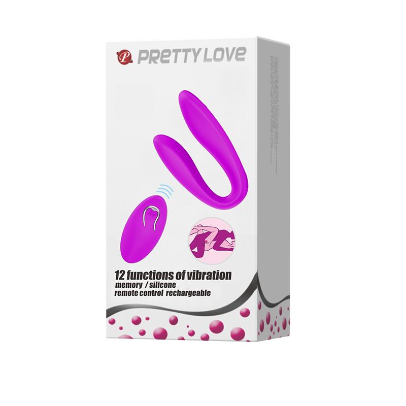 Vibrador para Parejas PRETTY LOVE Rosa con Control Remoto