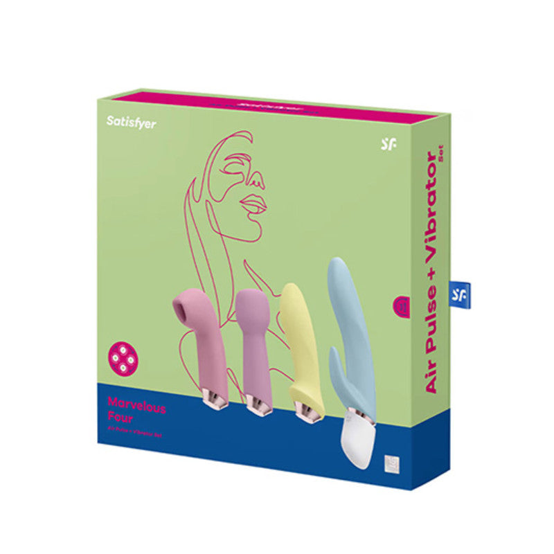 Satisfyer Marvelous Four Vibradores para Punto G, Clítoris y Anal