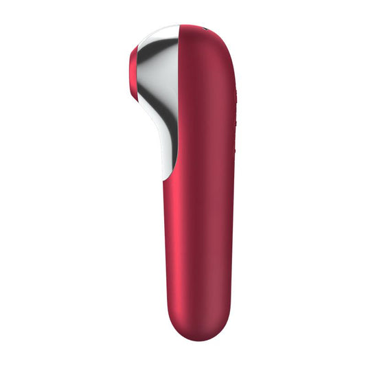 SATISFYER DUAL LOVE VIBRATOR UND ROTER PULS-LUFTSAUGER