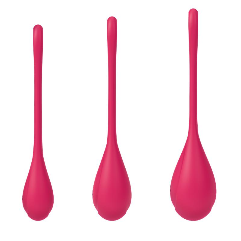 Satisfyer Yoni Power 1 Bolas Chinas Set de 3 Rojo