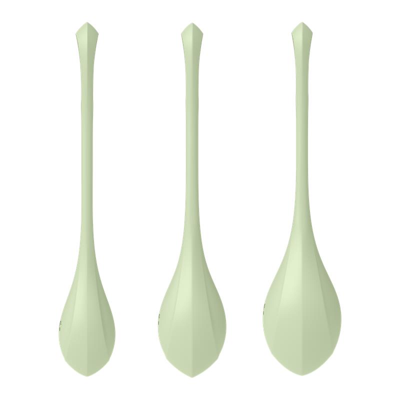 Satisfyer Yoni Power 2 Bolas Chinas Set de 3 Verde Claro