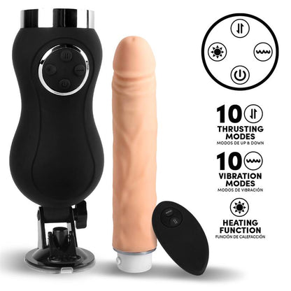 Dildo Intoyou BDSM Line Sex Machine con Vibración, Thrusting y Calor