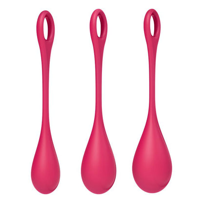 Satisfyer Yoni Power 1 Bolas Chinas Set de 3 Rojo