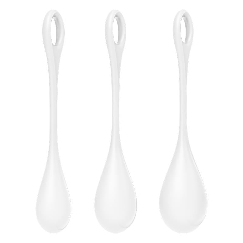 Satisfyer Yoni Power 1 Bolas Chinas Set de 3 Blanco