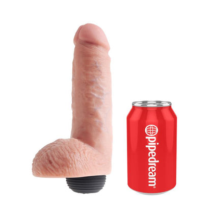 KING COCK REALISTIC PENIS EJACULATOR 8" NATURAL