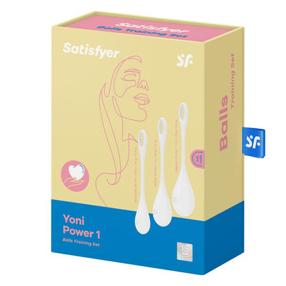 Satisfyer Yoni Power 1 Bolas Chinas Set de 3 Blanco