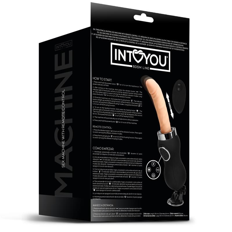 Dildo Intoyou BDSM Line Sex Machine con Vibración, Thrusting y Calor