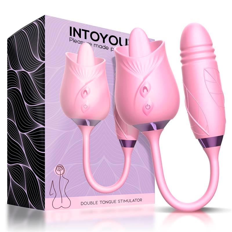 Huevo Vibrador INTOYOU con Lengua Estimuladora y Movimiento Thrusting