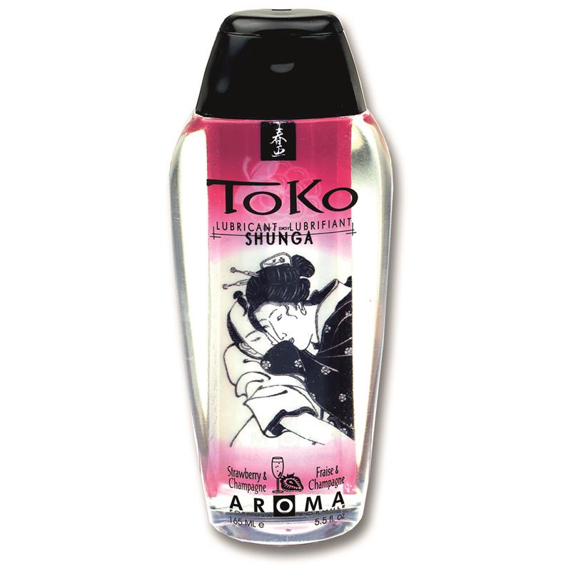 Lubricante Íntimo SHUNGA Toko Aroma a Vino de Fresa a Base de Agua 165 ml