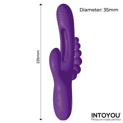 Vibrador para Punto G y Clítoris INTOYOU con Lengua y Cadena Anal