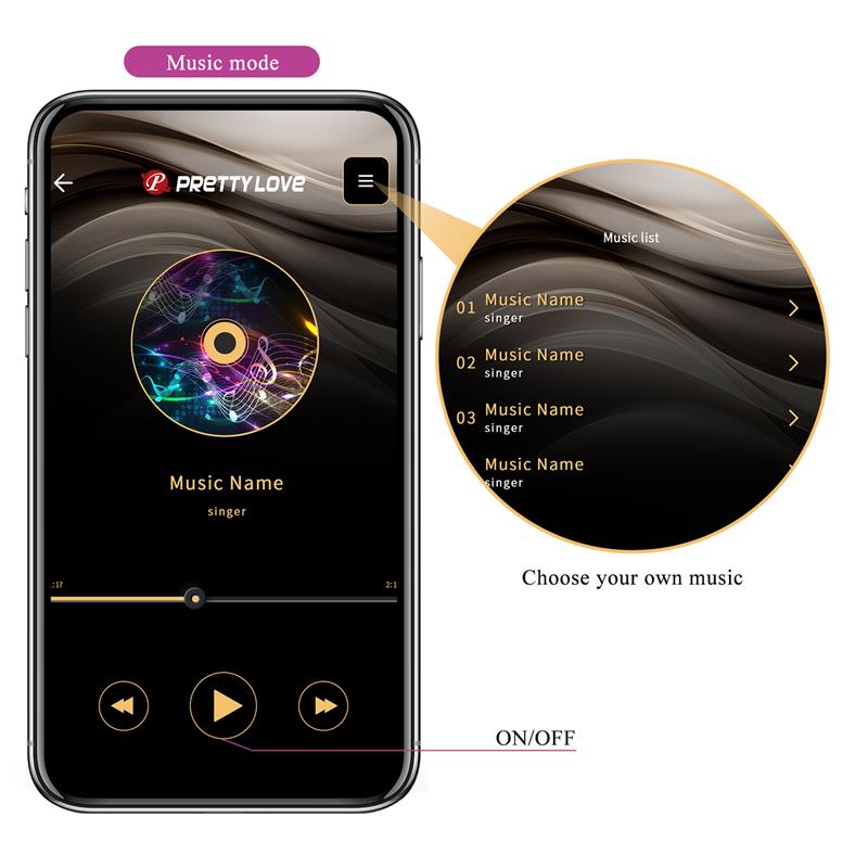 Estimulador de Clítoris Doble Estimulación Pretty Love Baird con Control por App