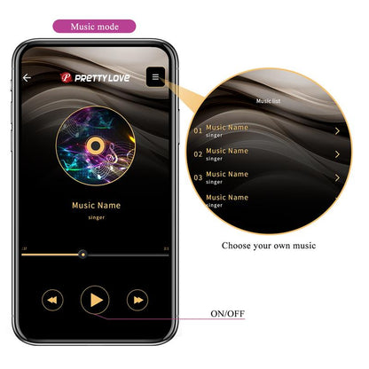 Estimulador de Clítoris Doble Estimulación Pretty Love Baird con Control por App
