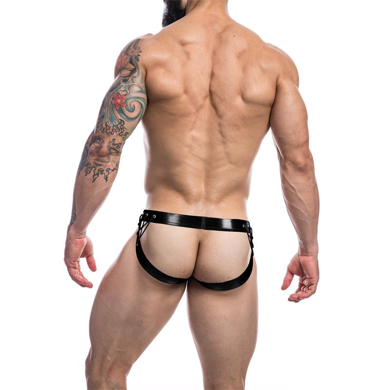 Lencería CUT4MEN Suspensorio Desire Leatherette Negro