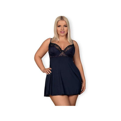 Lencería Obsessive Drimera Babydoll y Tanga Azul