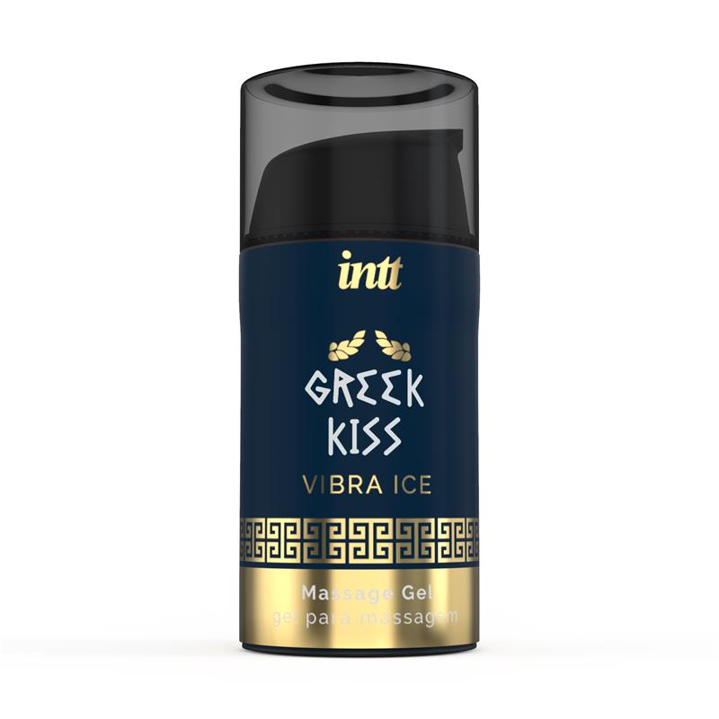 Gel Estimulante INTT Greek Kiss con Efecto Frío y Vibración para Zona Anal