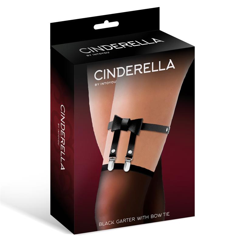 Lencería CINDERELLA Liga con Lazo Cuero Vegano Talla Única