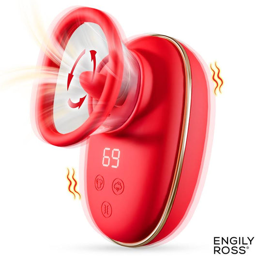 Estimulador de Clítoris Engily Ross con Lengua, Bomba de Vacío y Vibración