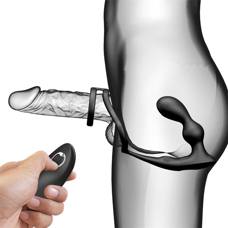 Plug Anal Pretty Love Marshall con Vibración y Anillo para el Pene