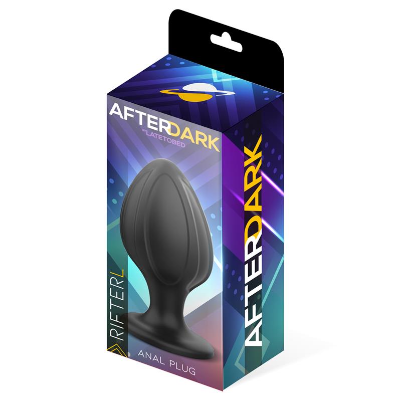 Plug Anal AFTERDARK Rifter Talla L Black 9 cm