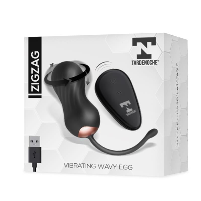 Huevo Vibrador TARDENOCHE Zigzag con Movimiento Zigzageante y Mando