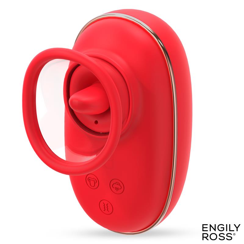 Estimulador de Clítoris Engily Ross con Lengua, Bomba de Vacío y Vibración