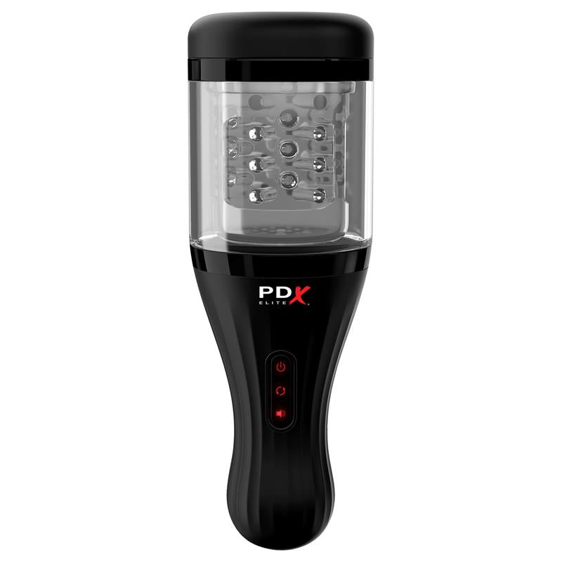 Masturbador Masculino PDX ELITE Talk Dirty Rotobator con Rotación y Voz