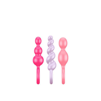 Satisfyer Pack de 3 Plugs Anales de Silicona Tri Color