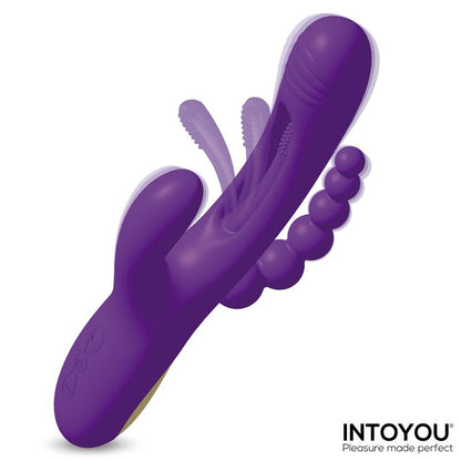 Vibrador para Punto G y Clítoris INTOYOU con Lengua y Cadena Anal