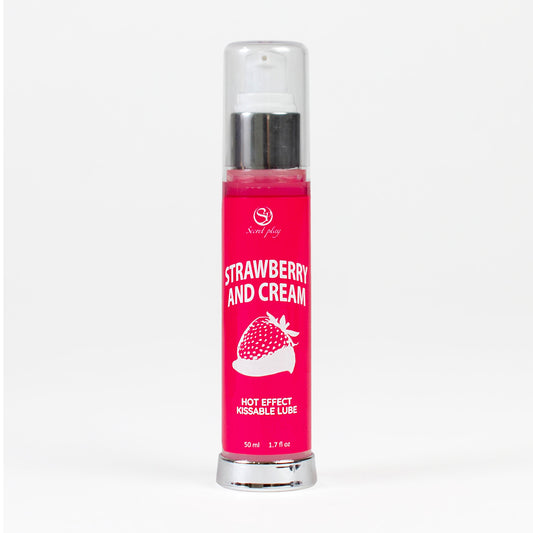 Lubricante Íntimo Secret Play con Efecto Calor Sabor a Fresas & Nata 50 ml