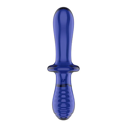 Satisfyer Double Crystal Dildo Hot and Cold Azul