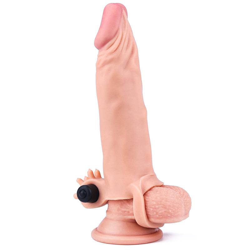 Funda para el Pene Lovetoy Realista 18.5 cm con Bala Vibradora