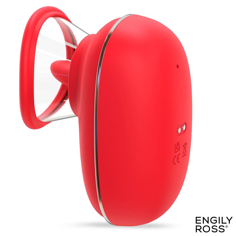 Estimulador de Clítoris Engily Ross con Lengua, Bomba de Vacío y Vibración
