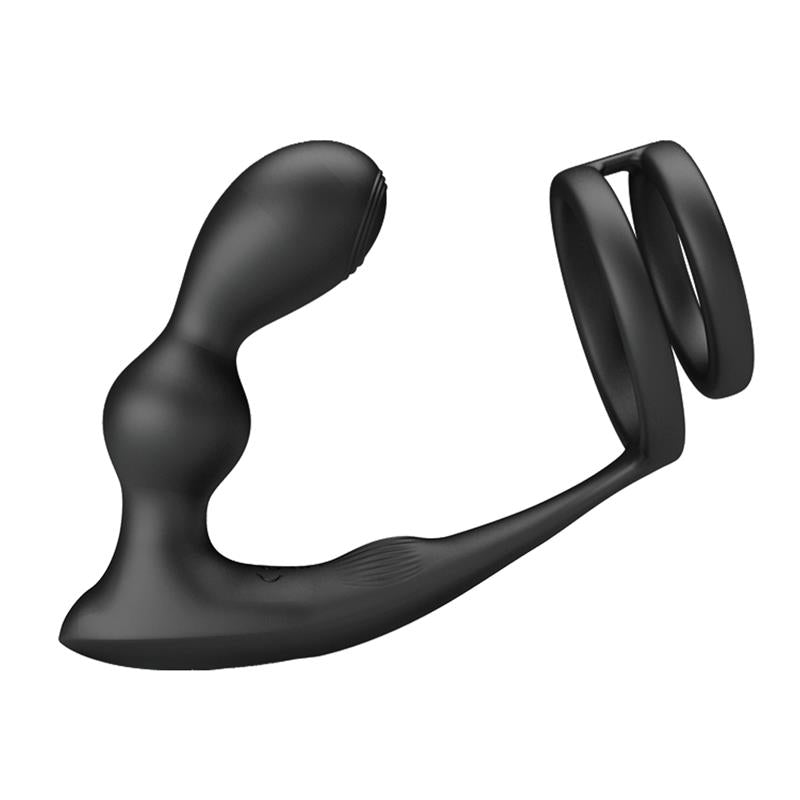 Plug Anal Pretty Love Marshall con Vibración y Anillo para el Pene