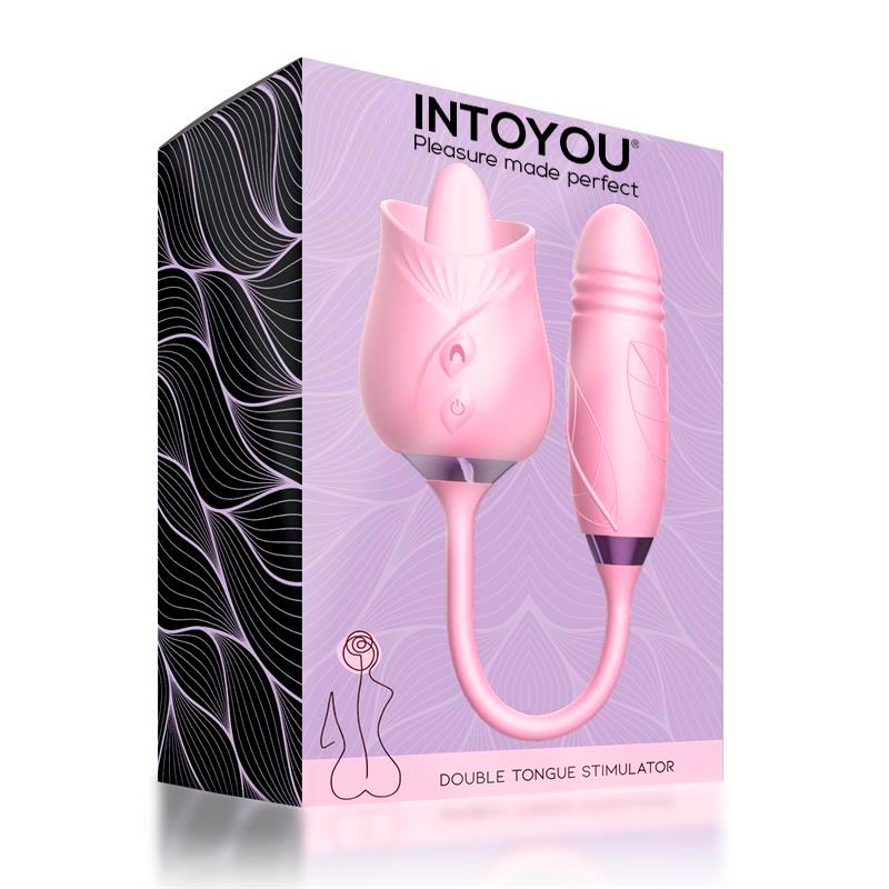 Huevo Vibrador INTOYOU con Lengua Estimuladora y Movimiento Thrusting