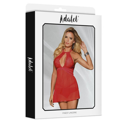 Lencería ADALET Lingerie Nova Babydoll y Tanga Rojo