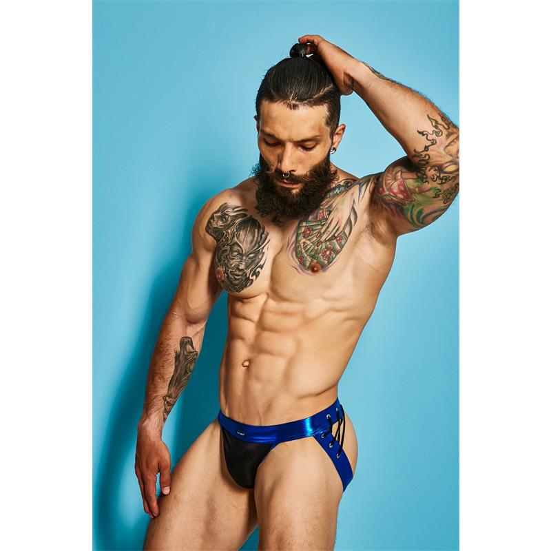 Lencería CUT4MEN Suspensorio Desire Leatherette Azul