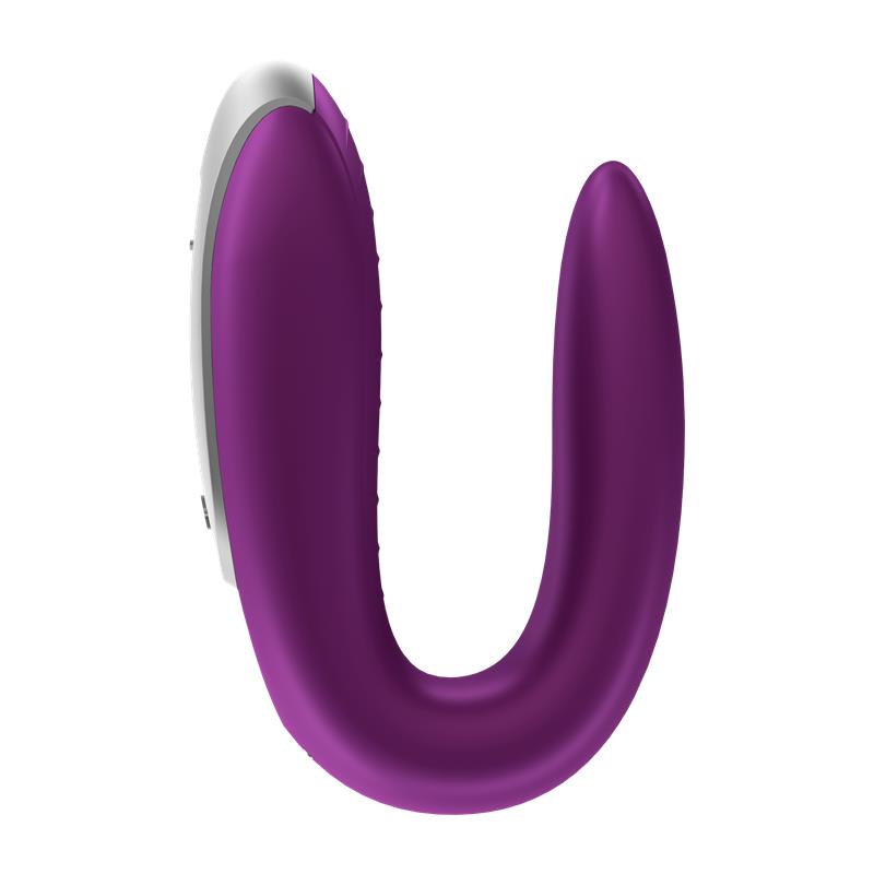 Satisfyer Double Fun Vibrador para Parejas Violeta con Bluetooth/App