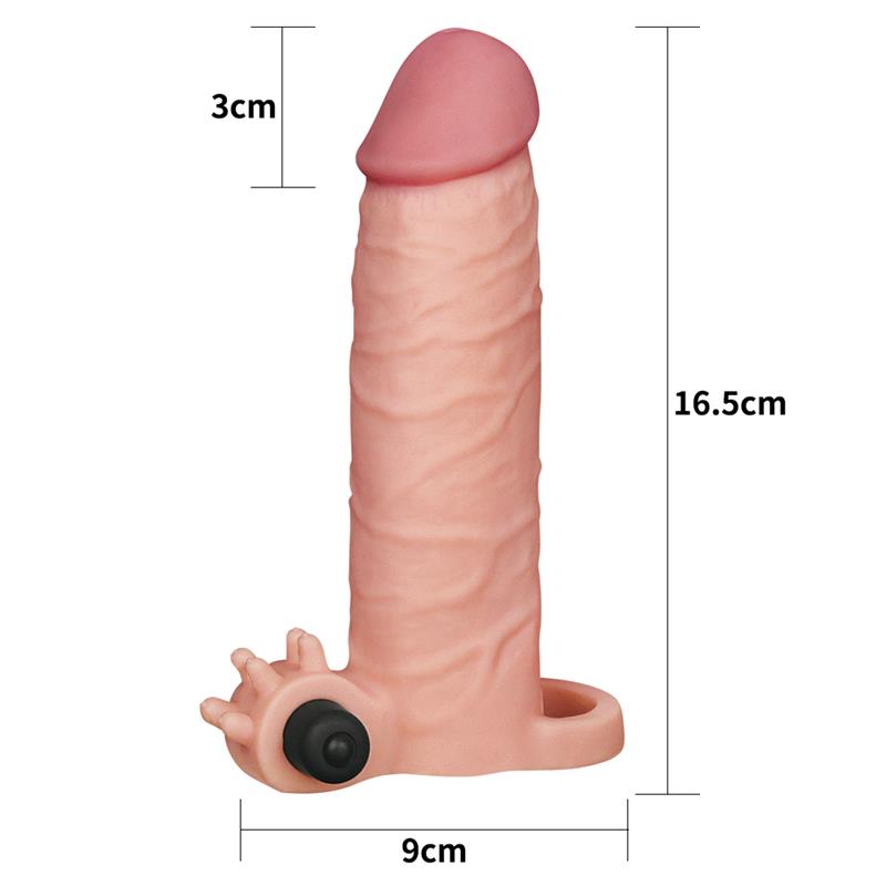 Funda para el Pene Lovetoy Realista 17.5 cm con Bala Vibradora