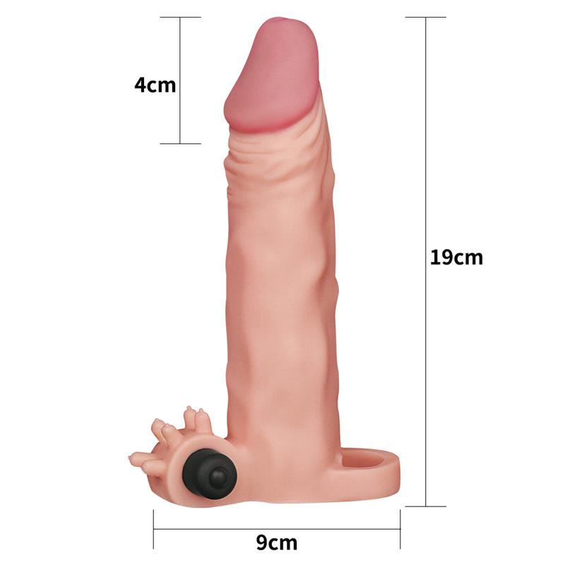 Funda para el Pene Lovetoy Realista 18.5 cm con Bala Vibradora