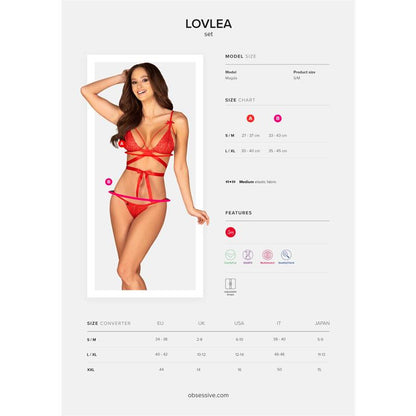 Lencería OBSESSIVE Lovlea Set 2 Piezas